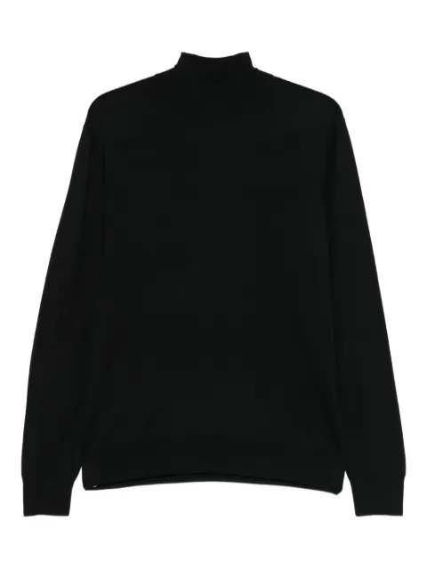 Corneliani long-sleeve wool sweater Black 26M5222625126