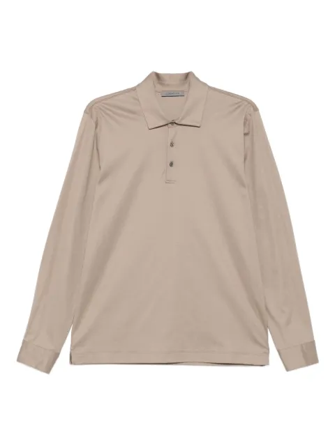 Corneliani long-sleeve polo shirt Neutrals 26G5092625017
