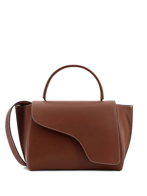 ATP Atelier Arezzo contrast-stitching tote bag Brown 123081