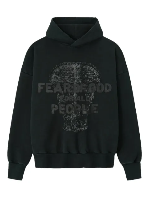 Fear Of God graphic hooded sweater Black FG25FW1212108BHF001