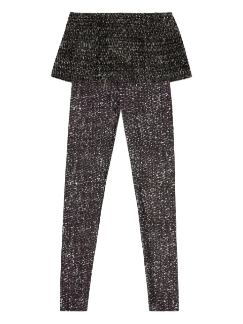 Diesel P-Hour textured-panelled leggings Grey A206180EPCS