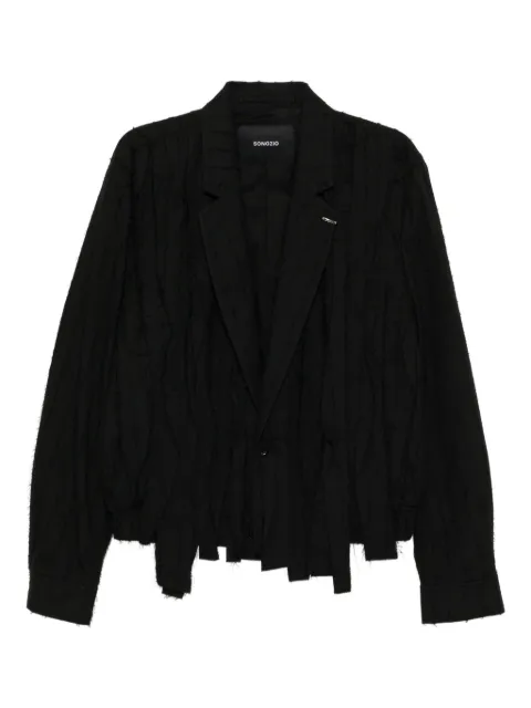 SONGZIO asymmetric blazer Black SH5JP715BK