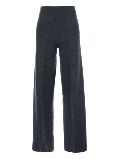 Semicouture wool high-waisted trousers Black Y5WB08