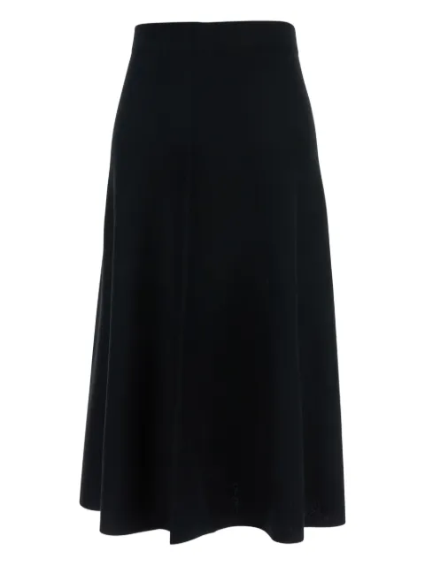 Allude knit flared A-line skirt Black 25564045
