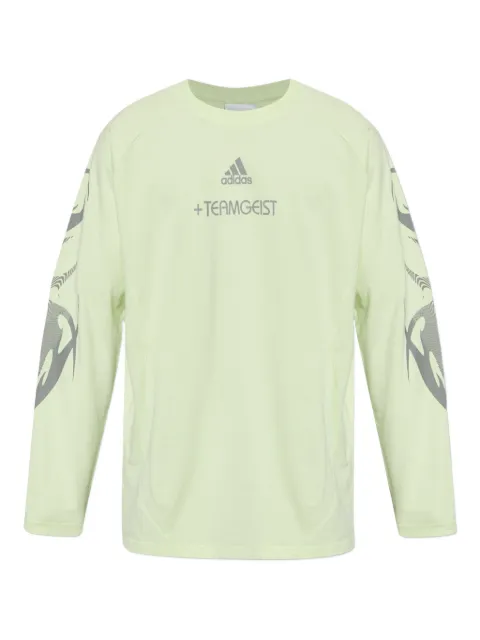 adidas logo long-sleeved T-shirt Green KF8541