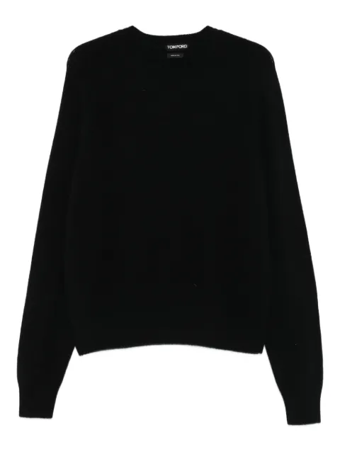TOM FORD round-neck cashmere sweater Black KCL064YMK097LB999