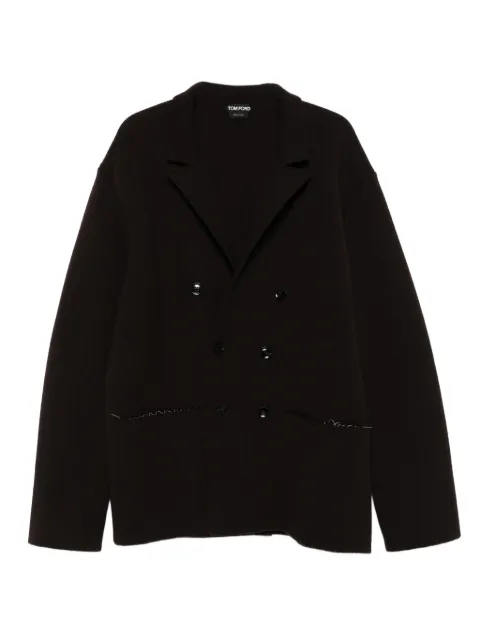 TOM FORD double-breasted jacket Brown KJL003YMK092