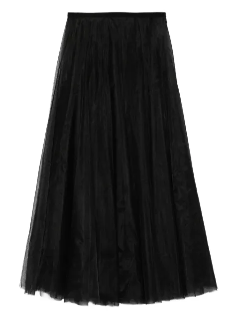 Parlor pleated-tulle skirt Black 2025P103