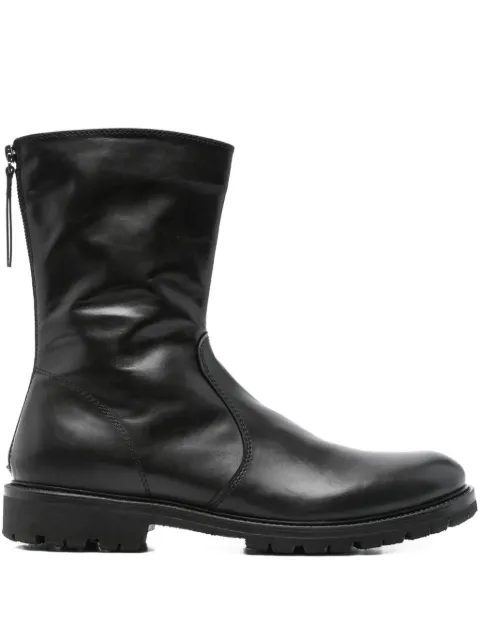 Henderson Baracco zip-fastening leather boots Black 85503P0