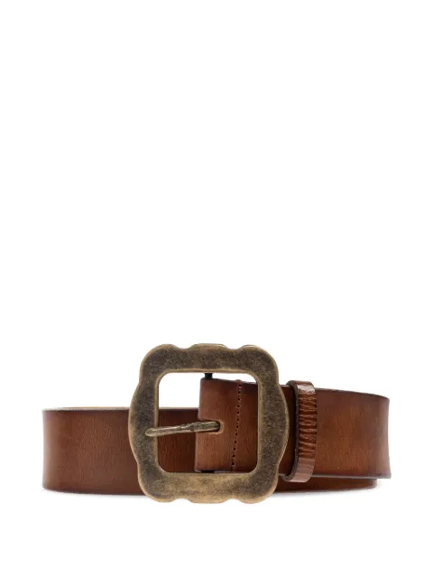 DSQUARED2 leather square-buckle belt Brown BEM068412900001