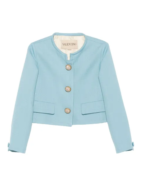 Valentino Garavani embellished button jacket Blue BCE4K098T