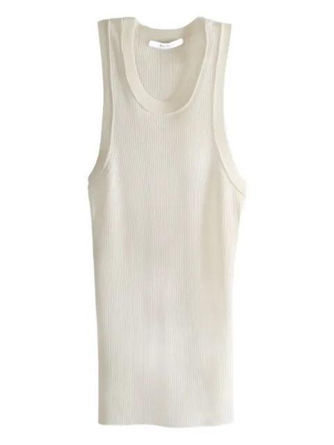 Givenchy ribbed racer-back tank top White BW61FD4ZRG