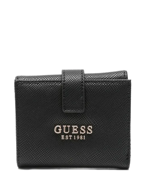 GUESS USA flap logo-plaque wallet Black SWZG9657138