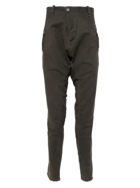 Masnada drop-crotch trousers Brown M3551F