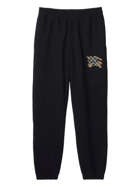 Burberry equestrian-knight check trousers Black 8116095