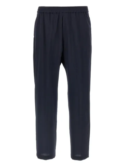 Barena Bativoga pleated elastic-waistband trousers Blue PAU54000478170