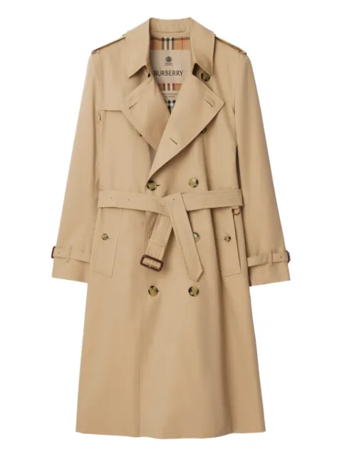 Burberry long Kensington Heritage trench coat Neutrals 8117228