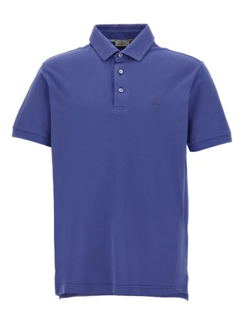 ETRO paisley-print button polo shirt Blue MRMD0006AJ264B0759