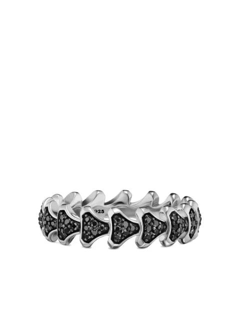 David Yurman sterling silver Armory® black diamonds ring Silver R35296MSSABD