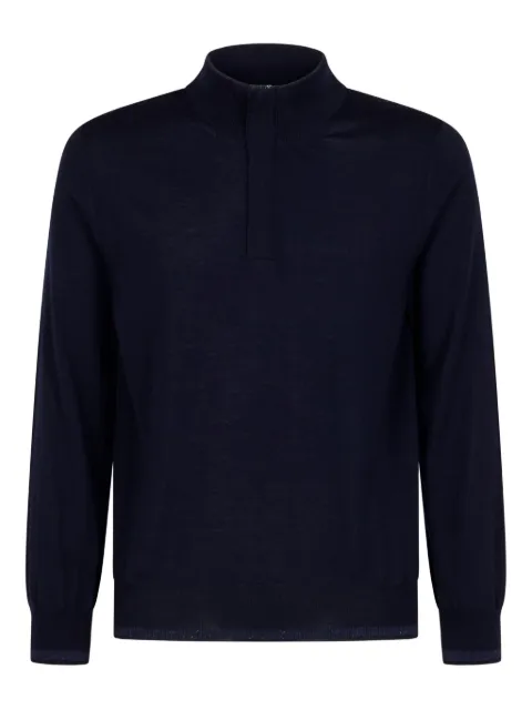 Canali high-neck sweater Blue C1132MK02356
