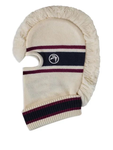 AMBUSH fringed-trim balaclava White BMLC001F24KNI0013131