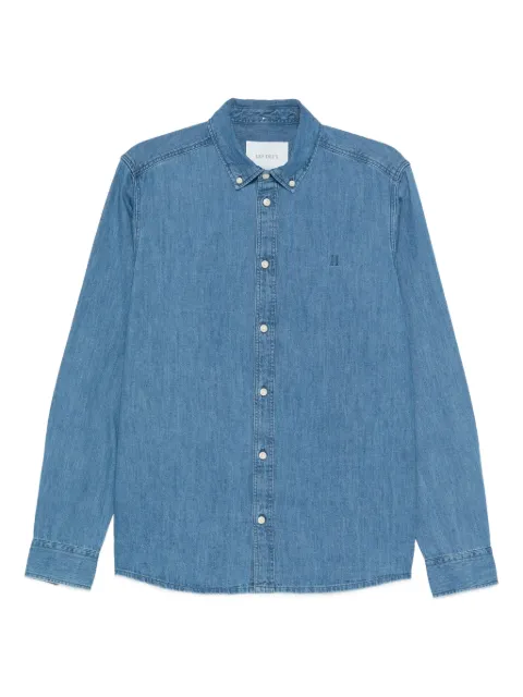 Les Deux embroidered denim shirt Blue 100439