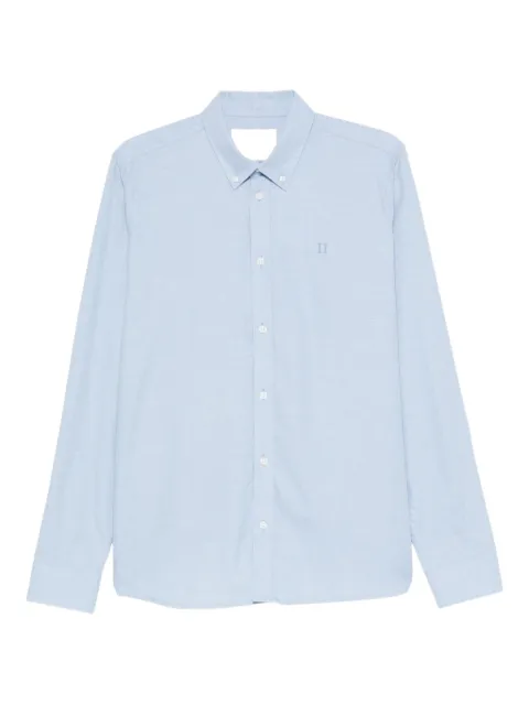 Les Deux embroidered button-down shirt Blue 100440