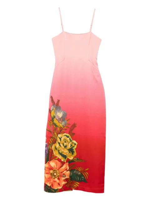 ALEMAIS floral-print midi dress Pink 5223D