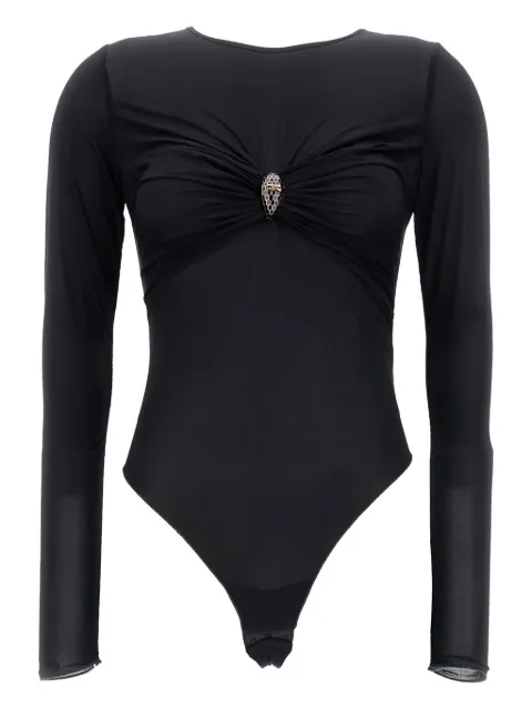 Elisabetta Franchi embellished long-sleeve bodysuit Black BO01657E2