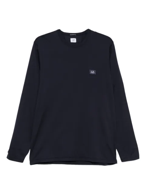 C.P. Company logo-patch sweater Blue 19CMTS278A006374G888