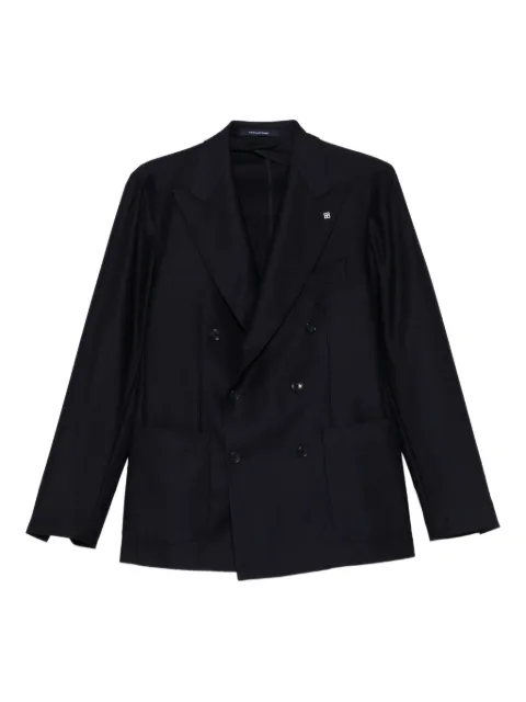 Tagliatore double-breasted patch-pocket blazer Blue 1SMC20KAI150165U