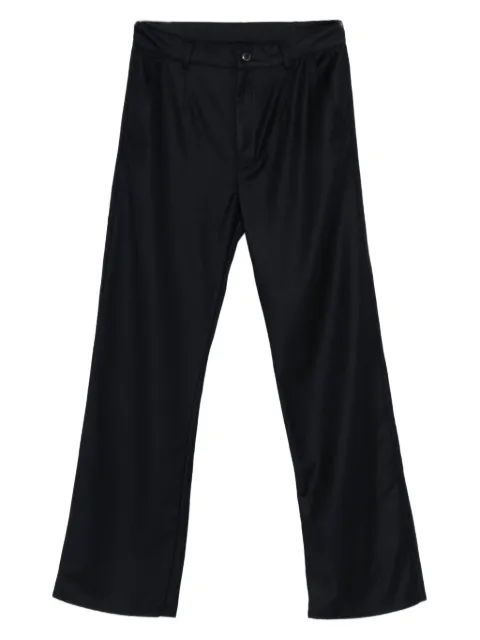 Private 0204 button-fly wool trousers Blue B201