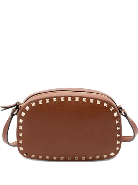 Valentino Garavani mini Rockstud leather cross body bag Brown WB0S17VSF