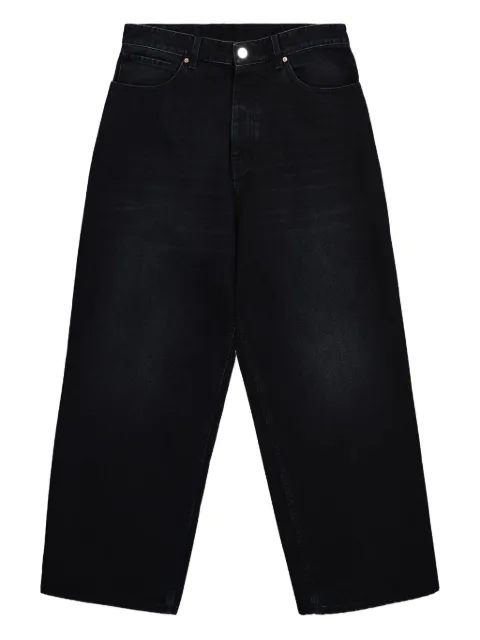 VETEMENTS Anarchy painted cropped jeans Black UH76DP110B2