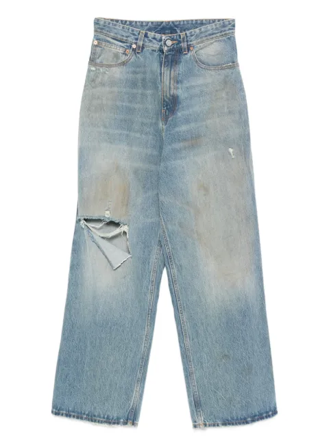 VETEMENTS distressed baggy jeans Blue UH76DP180LD
