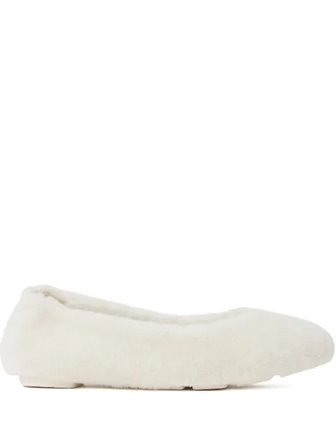 Stuart Weitzman Pirouette super chill almond-toe flat Neutrals SC675SHL