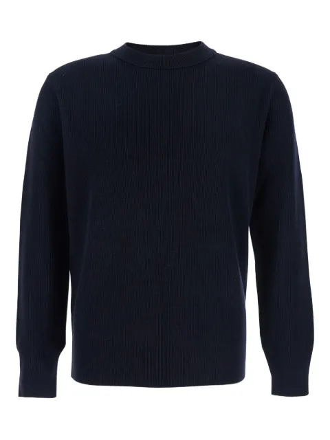 Kangra ribbed crew-neck sweater Blue 201201