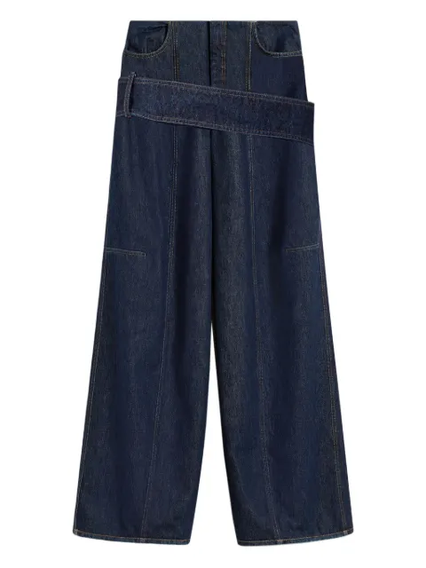 Sportmax Aia belted wide-leg jeans Blue 2522186013600