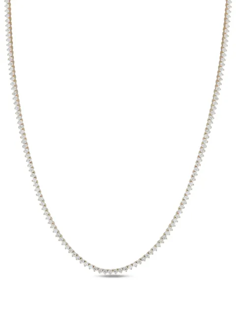 LB Exclusive 14K yellow gold diamond tennis necklace Gold MF18072225
