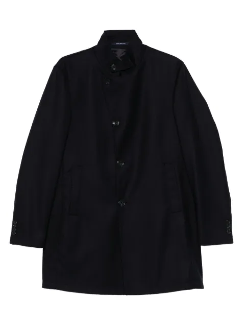 Tagliatore mandarin-collar button coat Blue GORDON150037U