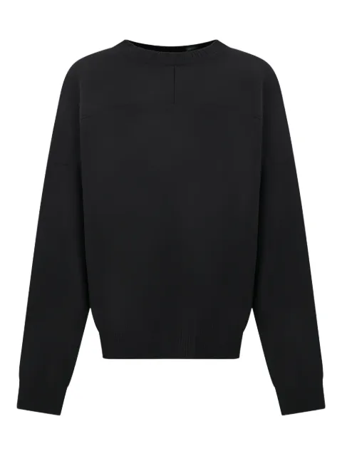 MORDECAI round-neck panelled sweater Black 25A96MUK02B