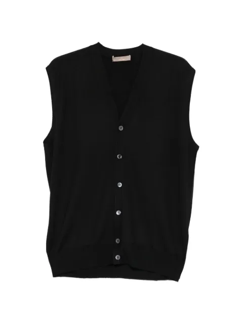 Cruciani sleeveless cardigan Black CU2058