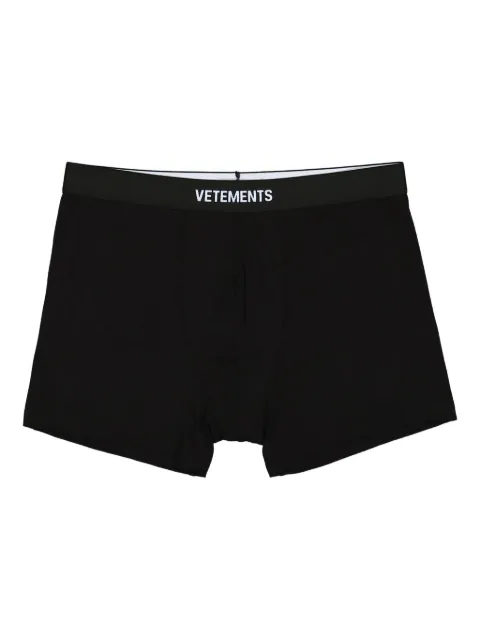 VETEMENTS logo-waistband boxers Black MH76UN400BB