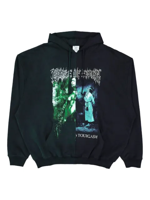 VETEMENTS graphic-print hoodie Green UCF76HD850EN