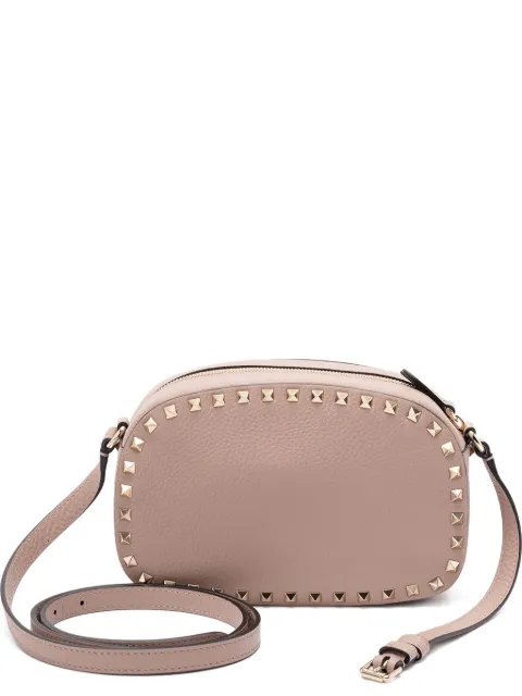 Valentino Garavani rockstud embellishment leather crossbody bag Pink WB0S17VSF