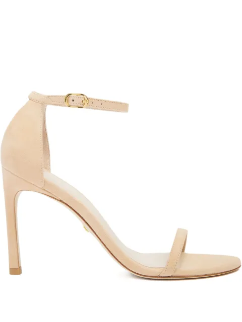 Stuart Weitzman 105mm suede sandals Neutrals S2233SUE