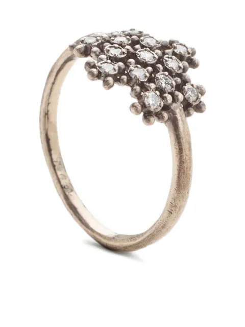 Noguchi 14K white gold Neige diamond floral ring NN1264WH