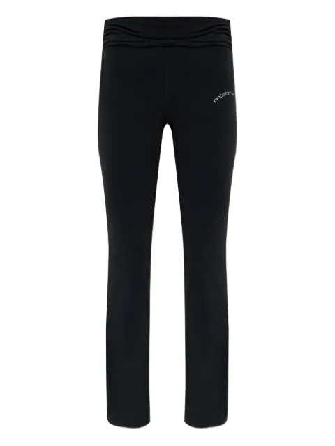 MISBHV branding-detail flared trousers Black 251W320