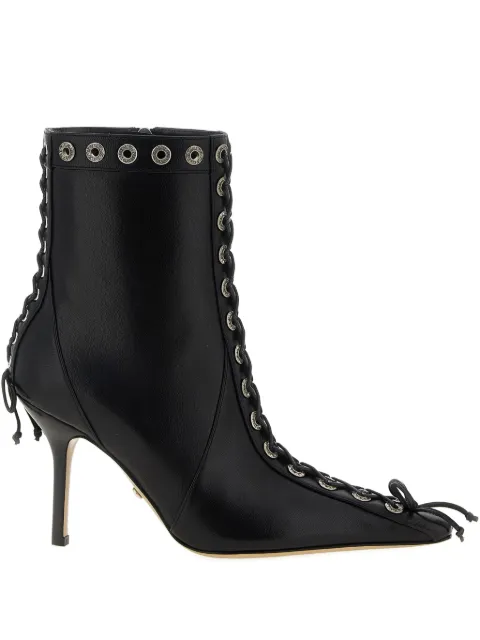 MACH & MACH 95mm lace-up studded ankle boots Black PF25S098095NAPBLK