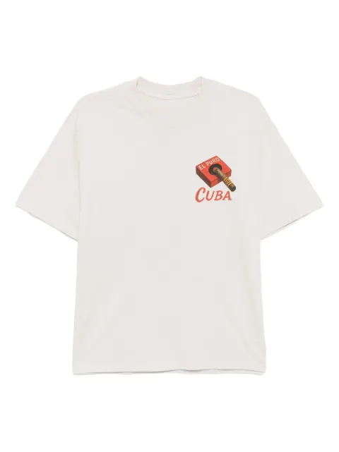 Melt graphic-print T-shirt Neutrals MS5019